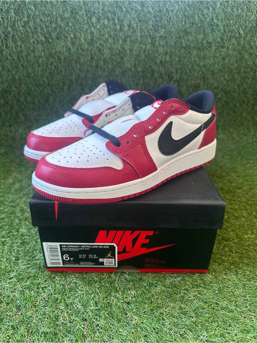 Nike Air Jordan Retro 1 Low Chicago Size 6Y Brand New HQ6999-600